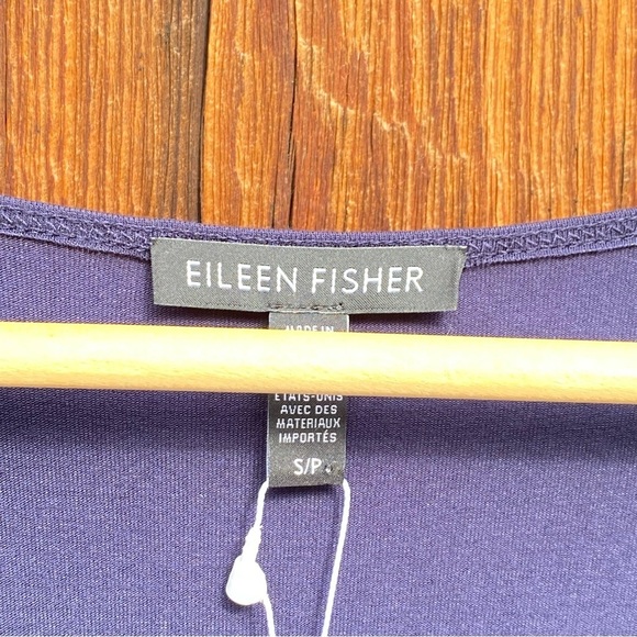 Eileen Fisher Viscose Jersey Sleeveless Dress in Midnight Size SP - Picture 5 of 9